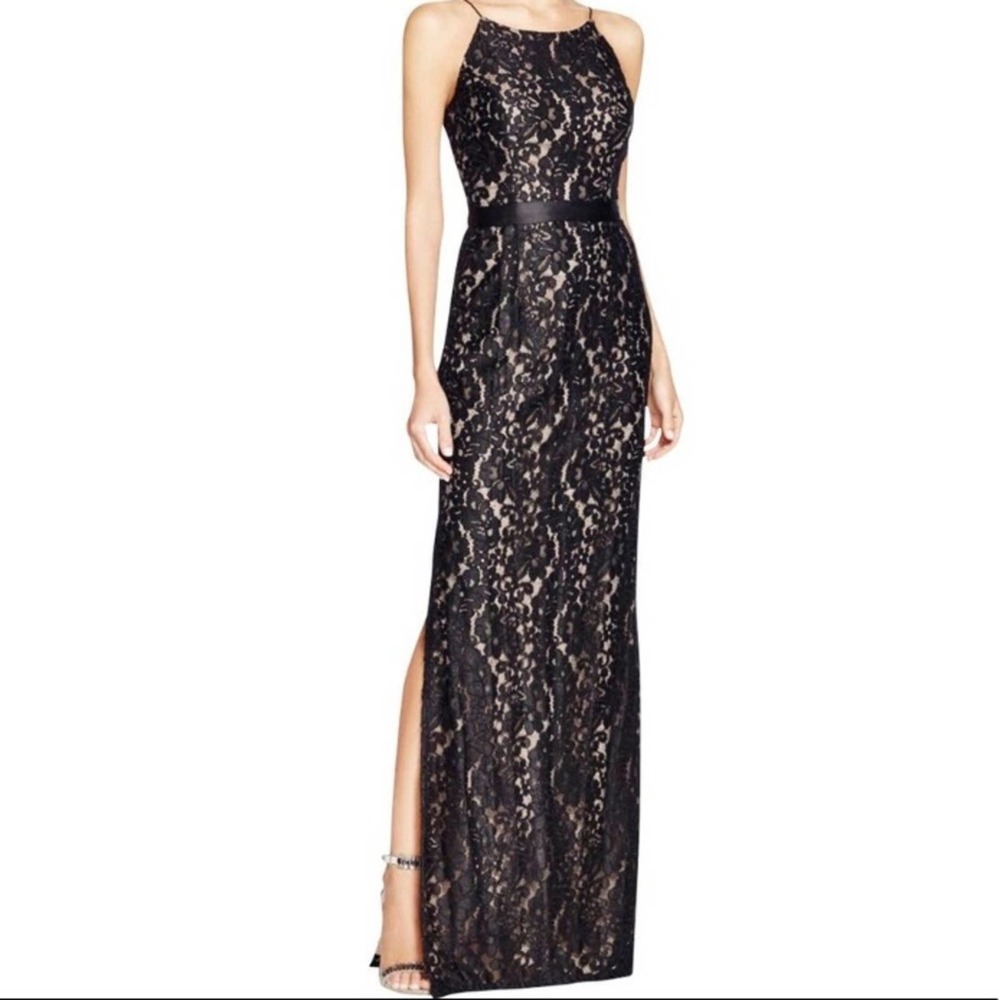 Aidan Mattox lace gown maxi dress